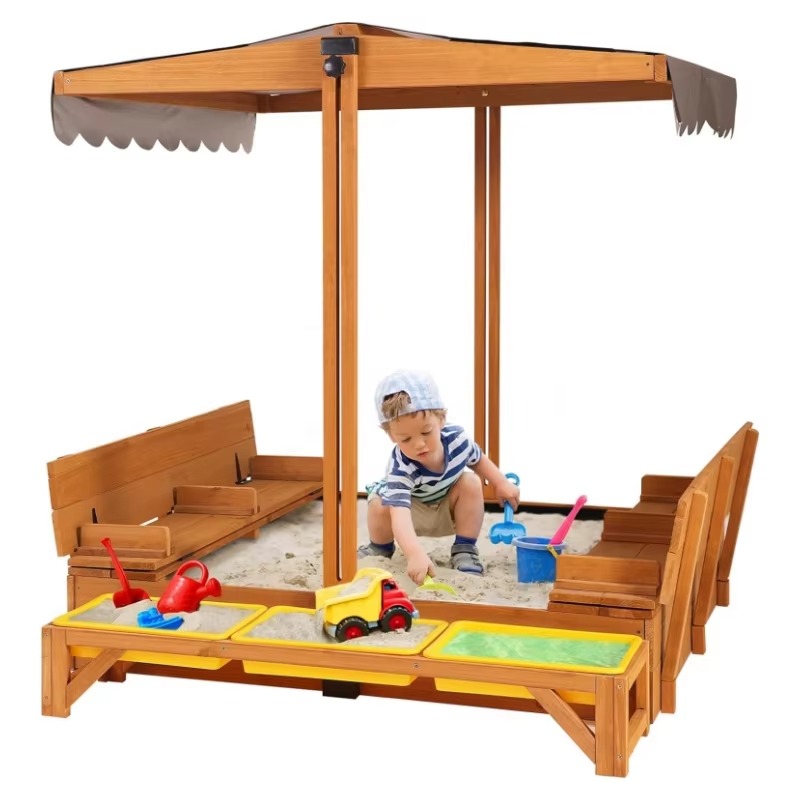 The Backyard Chair Bench Seat Outdoor Sandbox for Relaxing Outdoor Moments