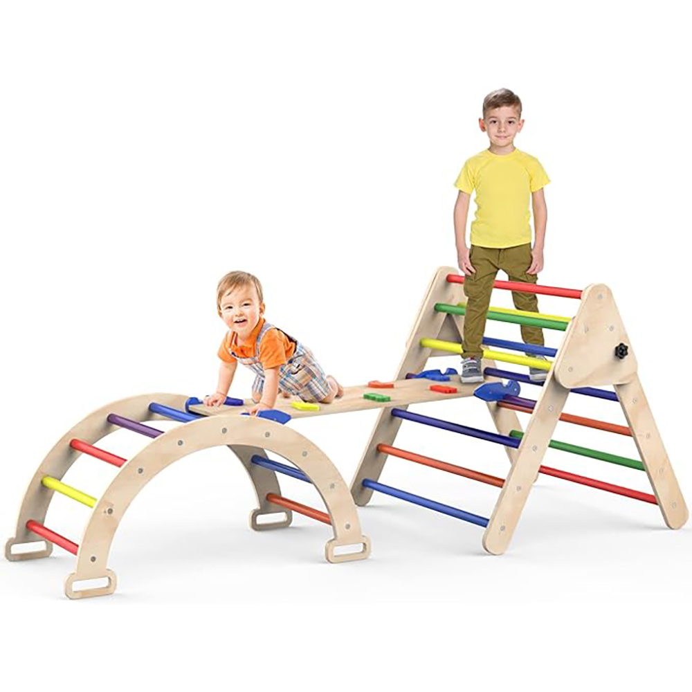 Unlock Limitless Potential: New 3-in-1 Montessori Climbing Set Empowers Toddler Development