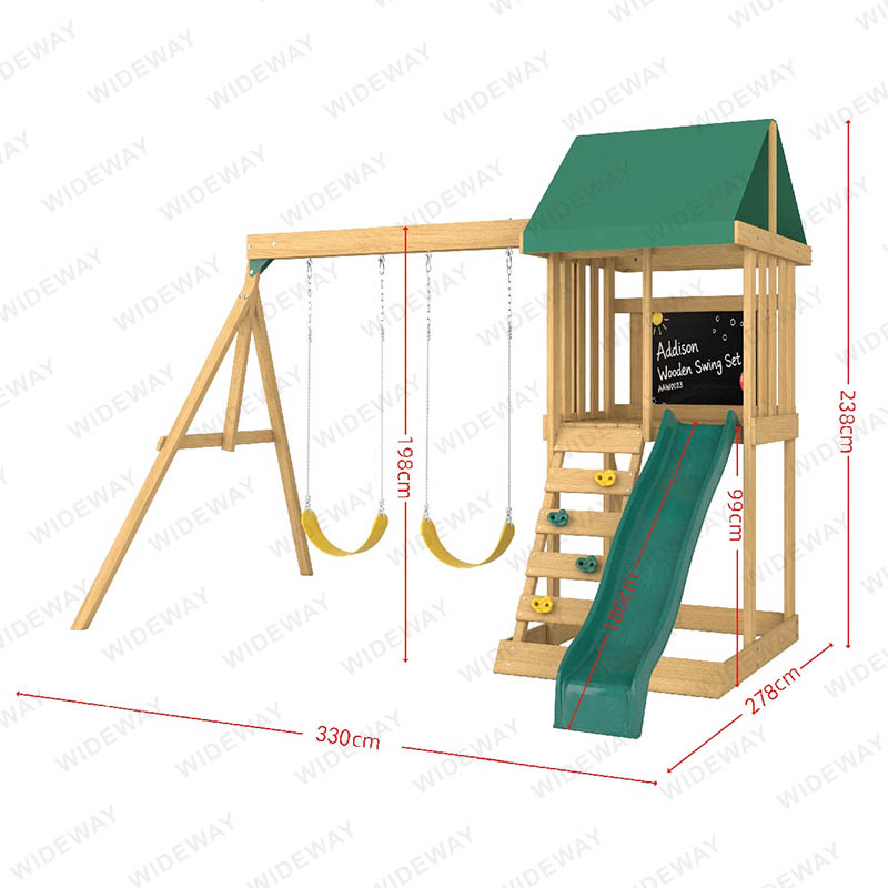 Addison Wooden Swing Set